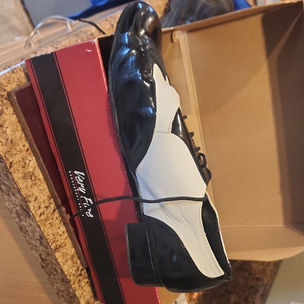 New Era Two-Tone Black and White Loafers